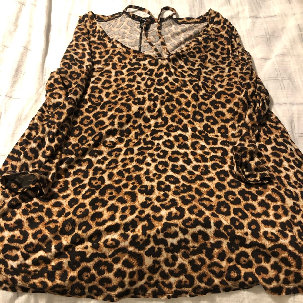 Dressy cheetah shirt